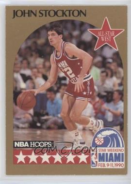 1990-91 NBA Hoops - [Base] #25 - All-Star Game - John Stockton [EX to NM]