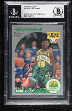 1990-91 NBA Hoops - [Base] #279 - Shawn Kemp [BAS BGS Authentic]