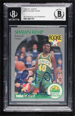 1990-91 NBA Hoops - [Base] #279 - Shawn Kemp [BAS BGS Authentic]