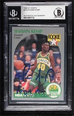 1990-91 NBA Hoops - [Base] #279 - Shawn Kemp [BAS BGS Authentic]