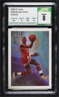 Art Card Team Checklist - Michael Jordan [CSG 8 NM/Mint]