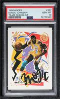 Art Card Team Checklist - Magic Johnson [PSA 10 GEM MT]