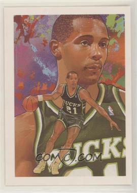 1990-91 NBA Hoops - [Base] #369 - Art Card Team Checklist - Alvin Robertson