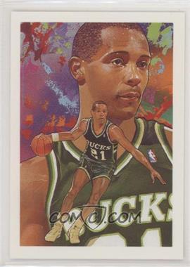 1990-91 NBA Hoops - [Base] #369 - Art Card Team Checklist - Alvin Robertson
