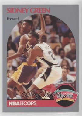 1990-91 NBA Hoops - [Base] #435.2 - Sidney Green (Large Spacing Between Name and Position)