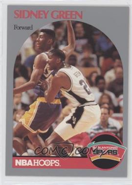 1990-91 NBA Hoops - [Base] #435.2 - Sidney Green (Large Spacing Between Name and Position)