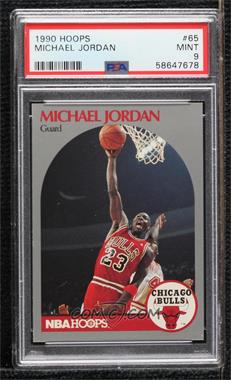 1990-91 NBA Hoops - [Base] #65 - Michael Jordan [PSA 9 MINT]