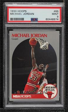 1990-91 NBA Hoops - [Base] #65 - Michael Jordan [PSA 9 MINT]