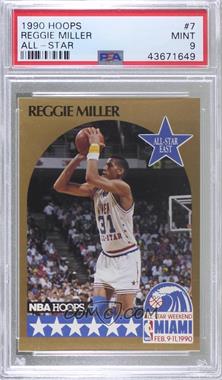 1990-91 NBA Hoops - [Base] #7 - All-Star Game - Reggie Miller [PSA 9 MINT]