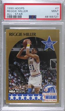 1990-91 NBA Hoops - [Base] #7 - All-Star Game - Reggie Miller [PSA 9 MINT]