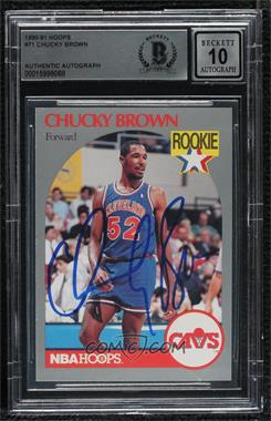 1990-91 NBA Hoops - [Base] #71 - Chucky Brown [BAS BGS Authentic]