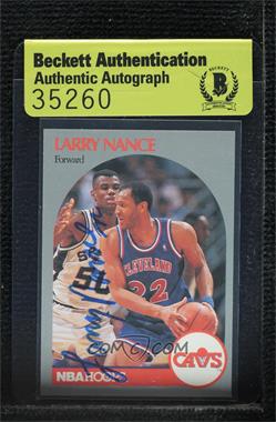 1990-91 NBA Hoops - [Base] #78 - Larry Nance [BAS Authentic]