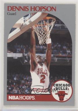 1990-91 NBA Hoops Kodak/Osco Drug Chicago Bulls Sheet - [Base] #_DEHO - Dennis Hopson [EX to NM]
