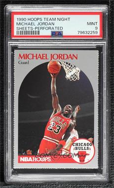 1990-91 NBA Hoops Kodak/Osco Drug Chicago Bulls Sheet - [Base] #_MIJO - Michael Jordan [PSA 9 MINT]