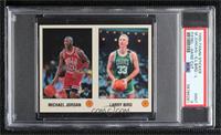 Michael Jordan, Larry Bird [PSA 9 MINT]