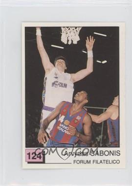 1990-91 Panini Basket Liga ACB 91 Album Stickers - [Base] #124 - Arvydas Sabonis