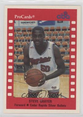 1990-91 ProCards CBA - [Base] #19 - Steve Grayer