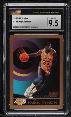 1990-91 Skybox - [Base] #138 - Magic Johnson [CSG 9.5 Mint Plus]