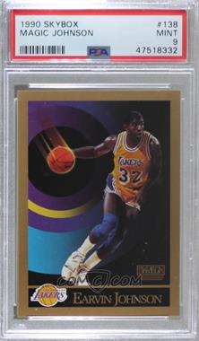 1990-91 Skybox - [Base] #138 - Magic Johnson [PSA 9 MINT]