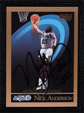 1990-91 Skybox - [Base] #199 - Nick Anderson [BAS Beckett Auth Sticker]