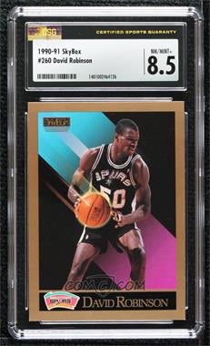 1990-91 Skybox - [Base] #260 - David Robinson [CSG 8.5 NM/Mint+]