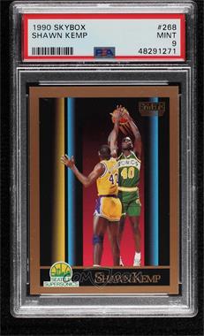 1990-91 Skybox - [Base] #268 - Shawn Kemp [PSA 9 MINT]