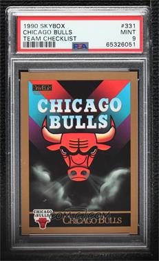 1990-91 Skybox - [Base] #331 - Chicago Bulls Team [PSA 9 MINT]