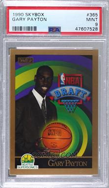 1990-91 Skybox - [Base] #365 - Gary Payton [PSA 9 MINT]