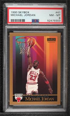 1990-91 Skybox - [Base] #41 - Michael Jordan [PSA 8 NM‑MT]