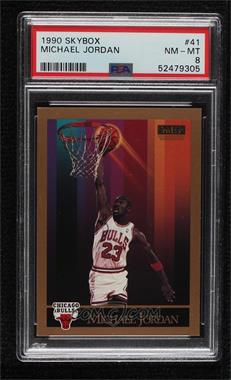 1990-91 Skybox - [Base] #41 - Michael Jordan [PSA 8 NM‑MT]