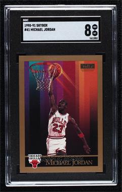 1990-91 Skybox - [Base] #41 - Michael Jordan [SGC 8 NM/Mt]