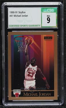 1990-91 Skybox - [Base] #41 - Michael Jordan [CSG 9 Mint]