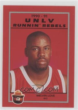 1990-91 Smokey Bear UNLV Runnin' Rebels - [Base] #40 - Melvin Love