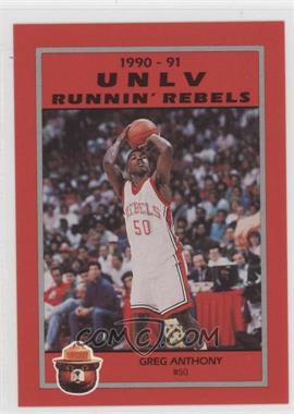 1990-91 Smokey Bear UNLV Runnin' Rebels - [Base] #50 - Greg Anthony