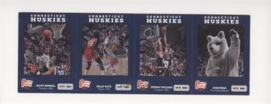 1990-91 University of Connecticut Huskies Team Issue - [Base] - Panels #BKWJ - Scott Burnell, Gilad Katz, Murray Williams, Jonathan [EX to NM]