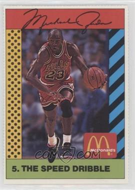 1990 McDonald's Sports Illustrated for Kids Sports Tips - Michael Jordan - Pink Stripe Back #5 - Michael Jordan