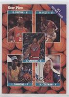 Gary Payton, Felton Spencer, Lionel Simmons, Derrick Coleman, Dennis Scott