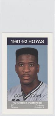 1991-92 Coca-Cola Georgetown Hoyas Kids & Cops Police - [Base] #13 - Derrick Patterson