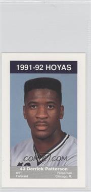 1991-92 Coca-Cola Georgetown Hoyas Kids & Cops Police - [Base] #13 - Derrick Patterson