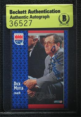 1991-92 Fleer - [Base] #178 - Dick Motta [BAS Authentic]