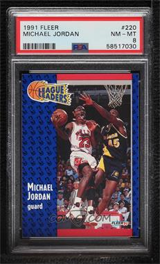 1991-92 Fleer - [Base] #220 - Michael Jordan [PSA 8 NM‑MT]