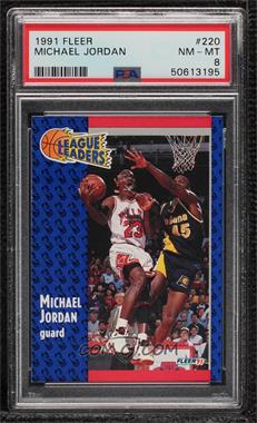 1991-92 Fleer - [Base] #220 - Michael Jordan [PSA 8 NM‑MT]
