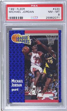 1991-92 Fleer - [Base] #220 - Michael Jordan [PSA 8 NM‑MT]