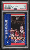 Charles Barkley, Michael Jordan, Magic Johnson, Chris Mullin [PSA 7 N…