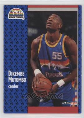 1991-92 Fleer - [Base] #277 - Dikembe Mutombo