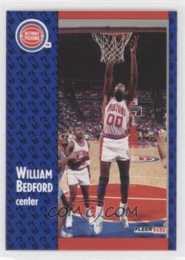 1991-92 Fleer - [Base] #278 - William Bedford