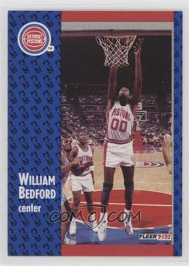 1991-92 Fleer - [Base] #278 - William Bedford