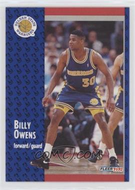 1991-92 Fleer - [Base] #288 - Billy Owens [EX to NM]