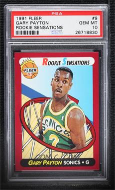 1991-92 Fleer - Rookie Sensations #9 - Gary Payton [PSA 10 GEM MT]