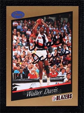 1991-92 Franz Portland Trail Blazers - [Base] #9 - Walter Davis [BAS Beckett Auth Sticker]